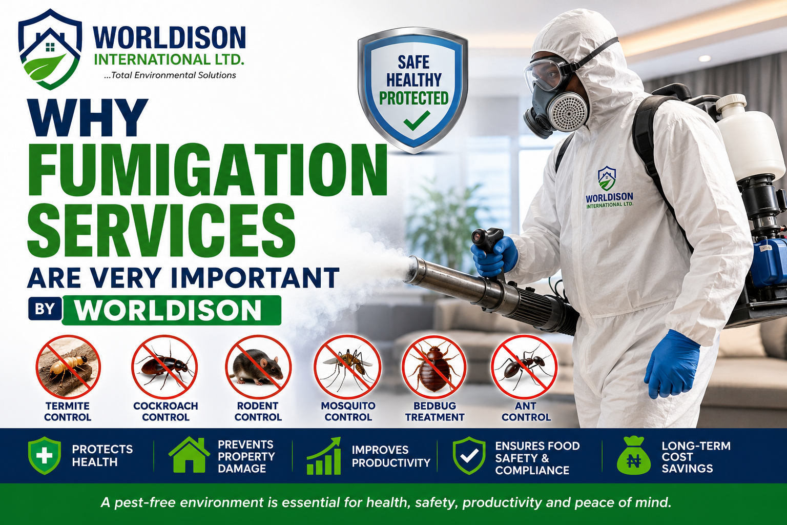 WHY FUMIGATION SERVICES ARE VERY IMPORTANT BY WORLDISON SAFETY COMPANY